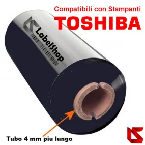 Cinta para rollos de poliamida satinada de transferencia térmica con resina de cera Toshiba 110x300