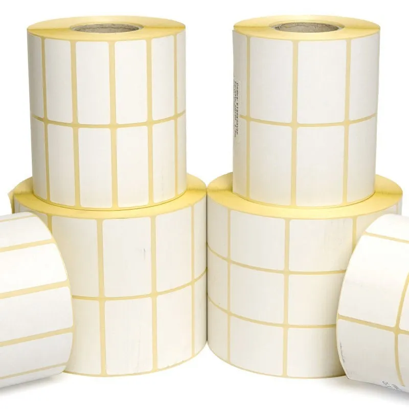 Roll of 7000 adhesive labels mm 10x10 Direct thermal 2 tracks core 40