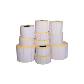 Roll of 28,000 adhesive labels, 10x10 mm, direct thermal, 8 tracks, core 40