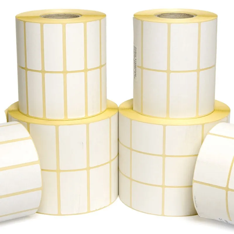 Roll of 6000 adhesive labels mm 26x16 Thermal 2 tracks core 40