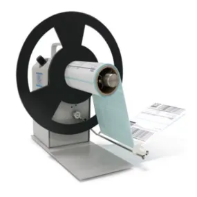 External label rewinder - rewinder