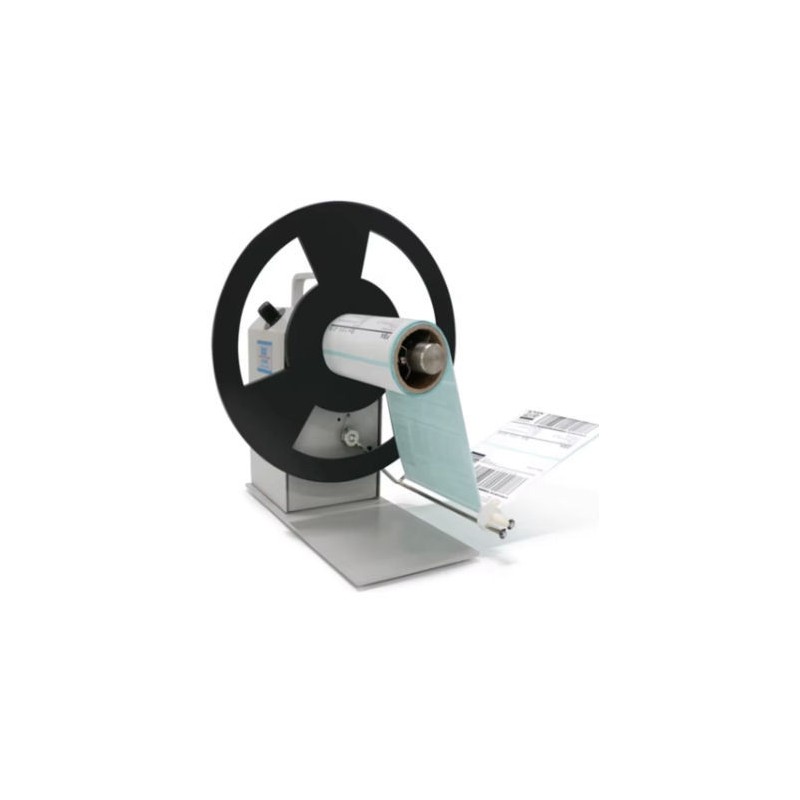 External rewinder for label rolls and compositions - label rewinder
