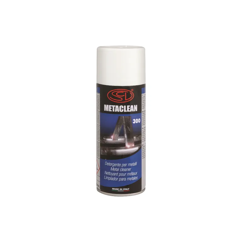 Metalclean, desengrasante industrial en aerosol para la limpieza de metales y plásticos.