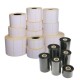Rollo de 2500 etiquetas adhesivas de papel vélin para impresión por transferencia térmica mm 40x30 2 Pistas núcleo 40