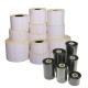 Roll of 6000 33x40 mm thermal adhesive labels - 3 rows / core 40