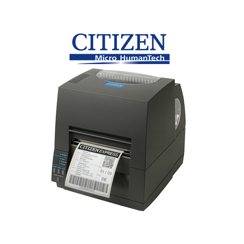 Desktop-Drucker für Barcodes Citizen cl-s621 für Thermoetiketten mit  Farbband