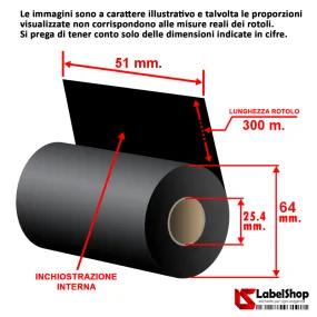 Kohlenstoffband, Folie, Wachs, Harz, Thermotransfer, Polyamid, Satin, Rolle
