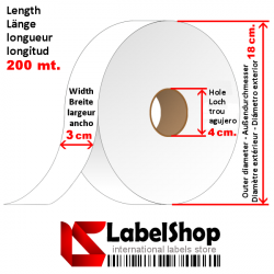 H30 polyamide tape for textile labels