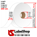 H30 satin tape for textile labels