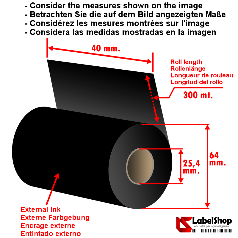 Etiquettes transfert thermique / Ruban thermique direct