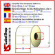 Thermo-Haftetiketten auf Rolle zu 1000 Stück, 33x40 mm, 1 Bahn, Innenkern 40 