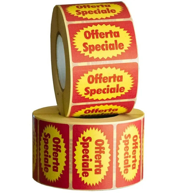 Offre spéciale sur les étiquettes adhésives pré-imprimées