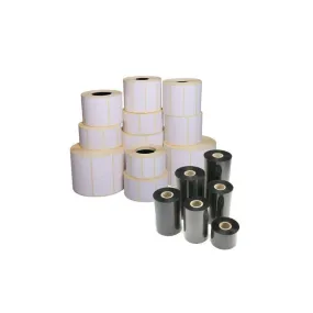 Roll of 1000 adhesive labels mm 50x50 vellum thermal transfer core 40