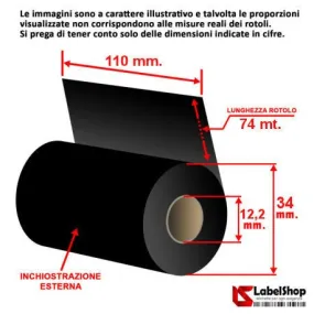carbon ribbon, foil, wax, resin, thermal transfer, polyamide, satin, roll