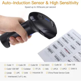 1D Laser Scanner for Barcode Reading - USB and Wi-Fi Barcode Gun Reader