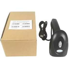 Escáner CCD 2D para la lectura de códigos de barras y códigos QR, tanto con cable como inalámbrico.