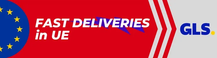Immediate shipments with GLS - DPD express couriers and fast deliveries in the EU