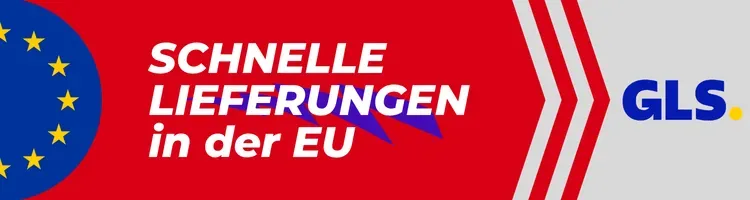 Sofortiger Versand mit GLS- und DPD-Expresskurieren und schnelle Lieferungen in der EU